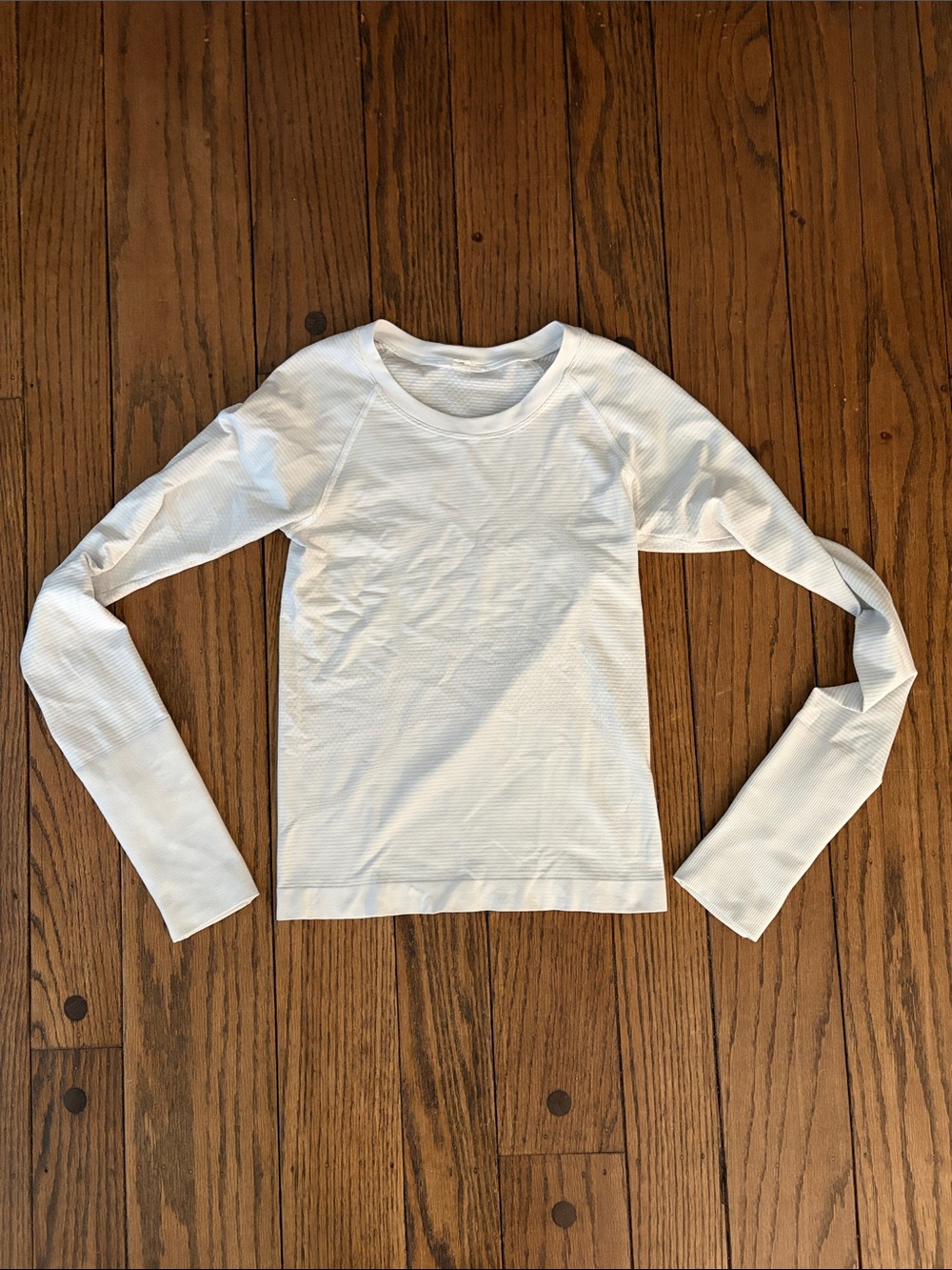 lululemon athletica White Long-Sleeve Crew Neck Top